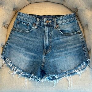 Lucky brand high rise jean shorts